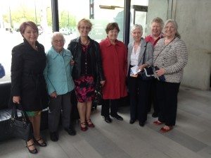 Members arrive at Milton Keynes Theatre for the performance of Dance 'Til Dawn