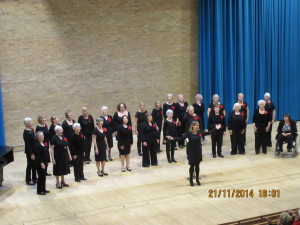 Performance at the heats for the W.I. Centenary Singing for Joy competition at West Road, Cambridge